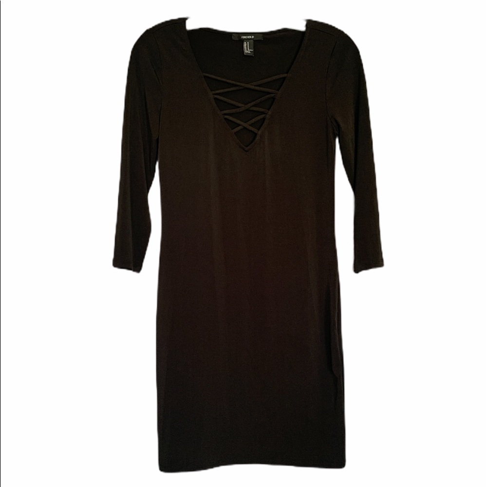 Black Crisscross Dress